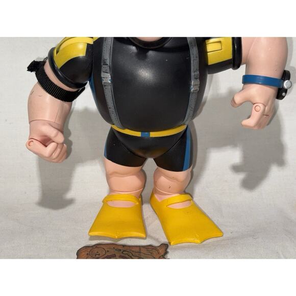 Vintage 2004 Mezco Toyz Popeye The Sailorman Deepdive Popeye Scuba Bluto Figure - Picture 4 of 14